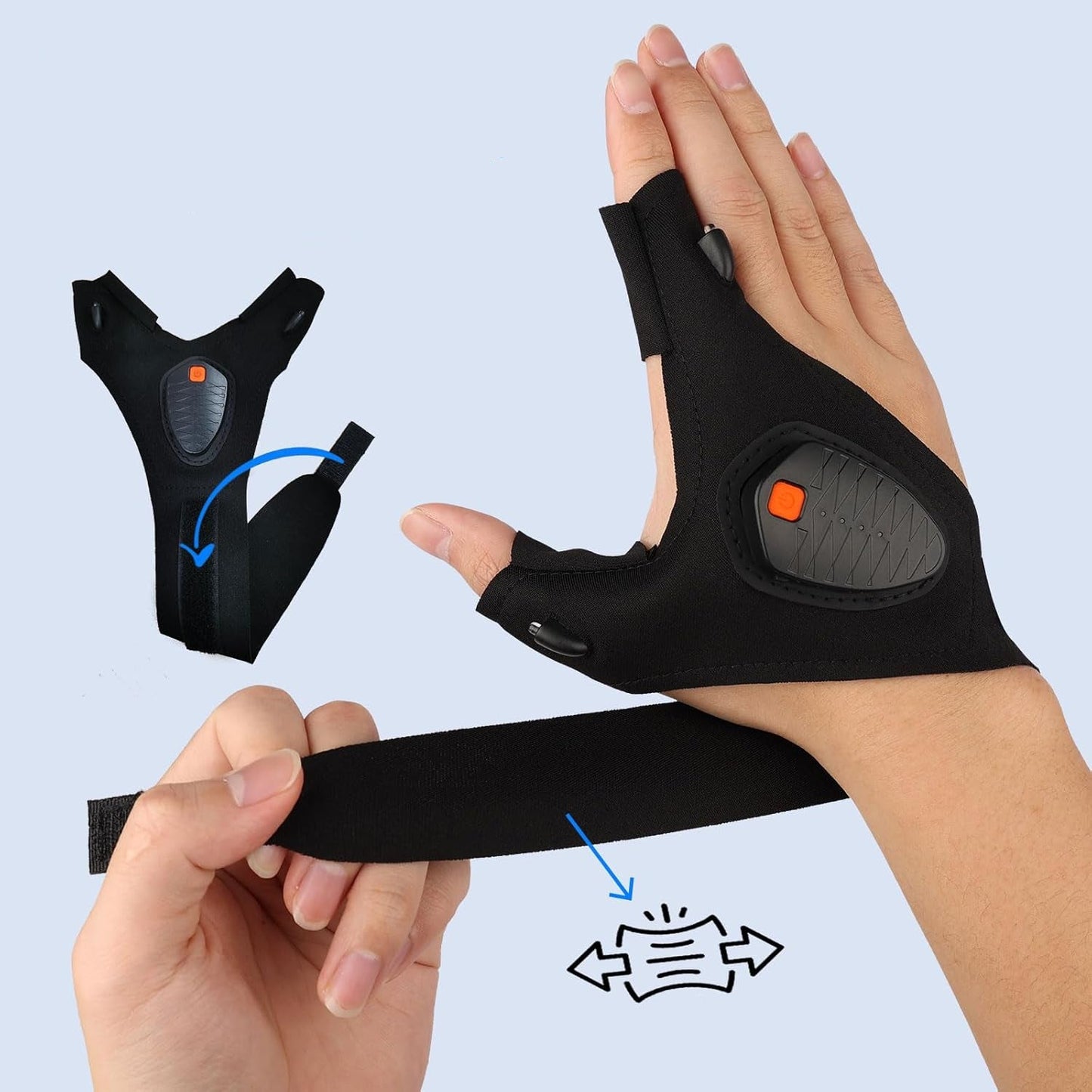 Guantes Linterna LED Recargables