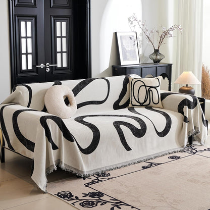 Cobertor Boho Jacquard para Sofás de 2 a 3 Cuerpos