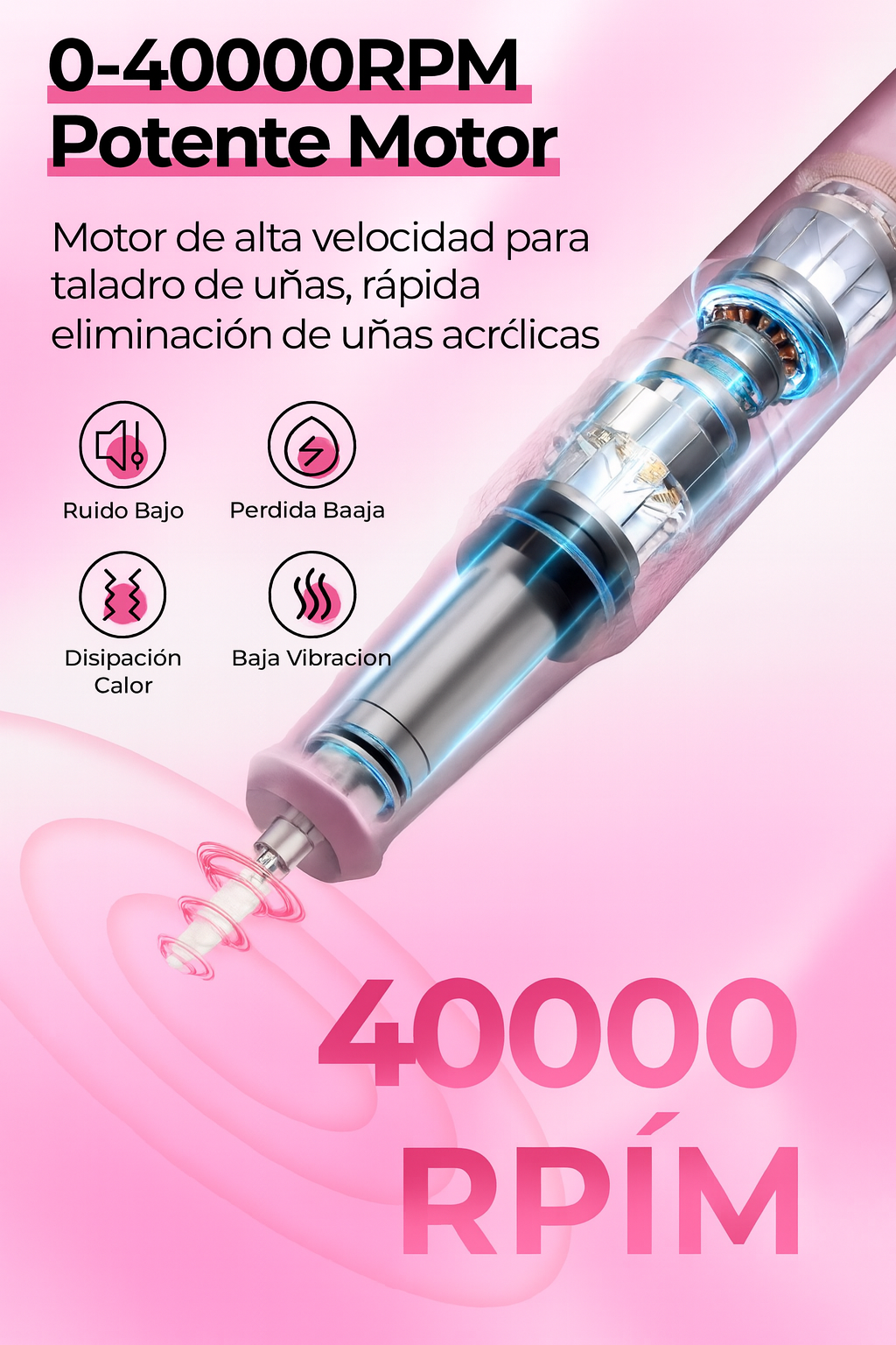 Taladro de Uñas Eléctrico