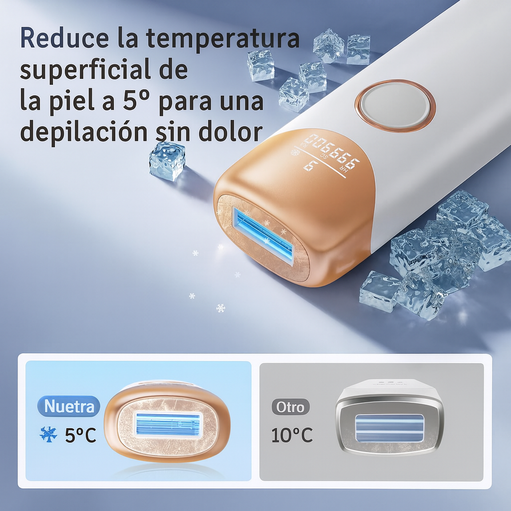 Depiladora Láser Suave y Eficaz