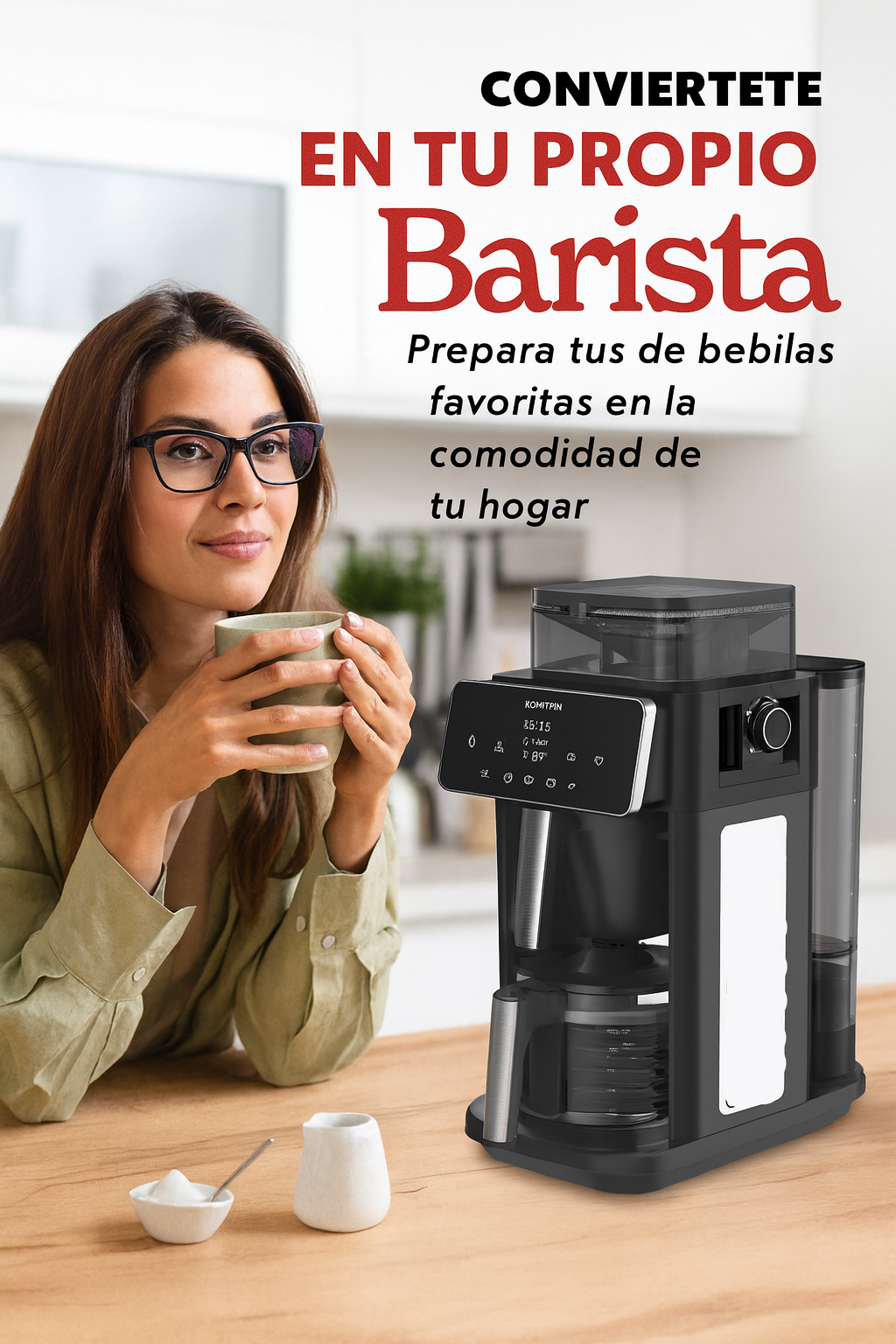 Cafetera Molinillo Ajustable