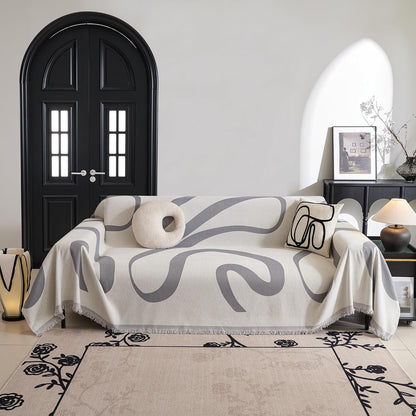 Cobertor Boho Jacquard para Sofás de 2 a 3 Cuerpos