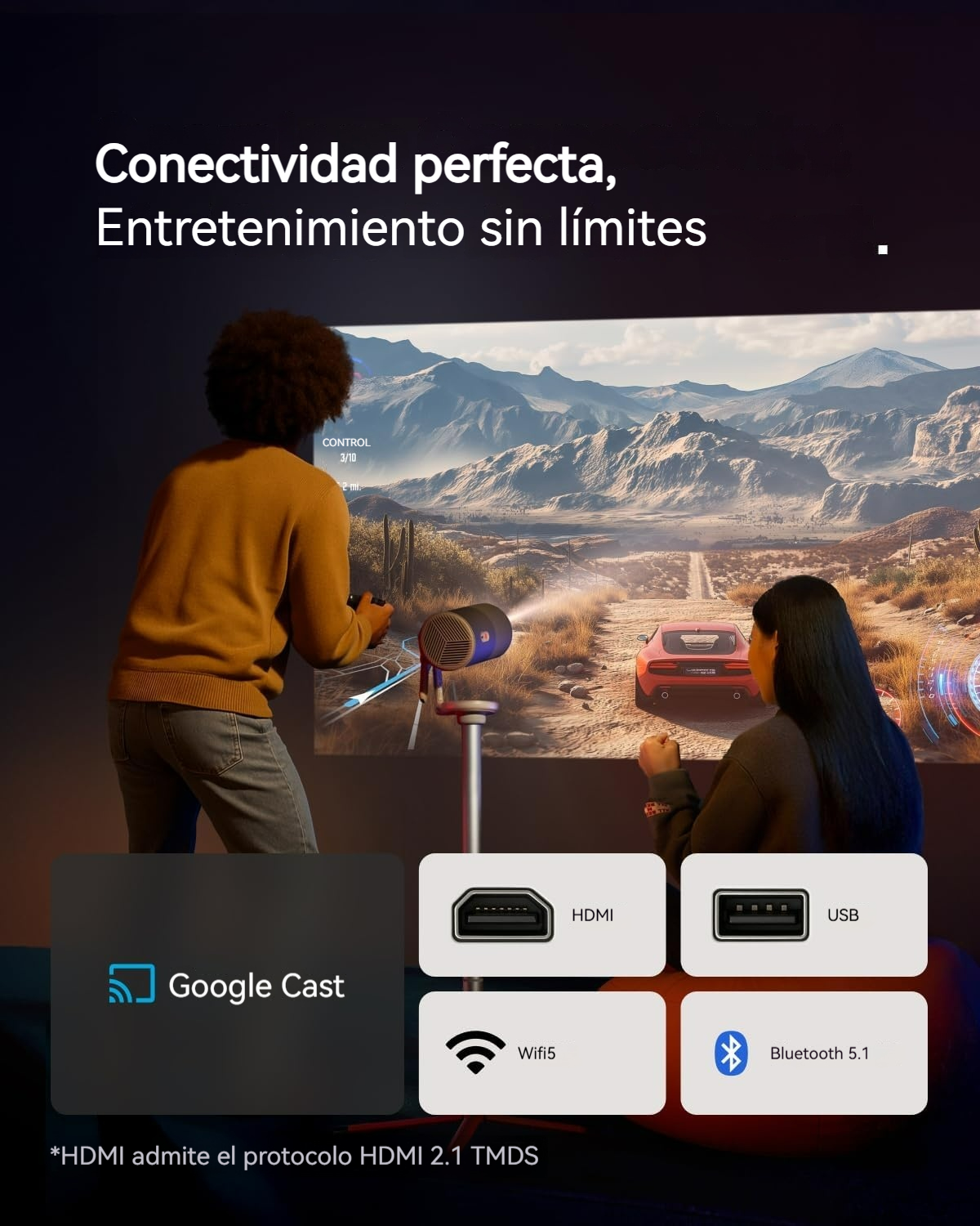 Proyector Portátil FullHD 360°